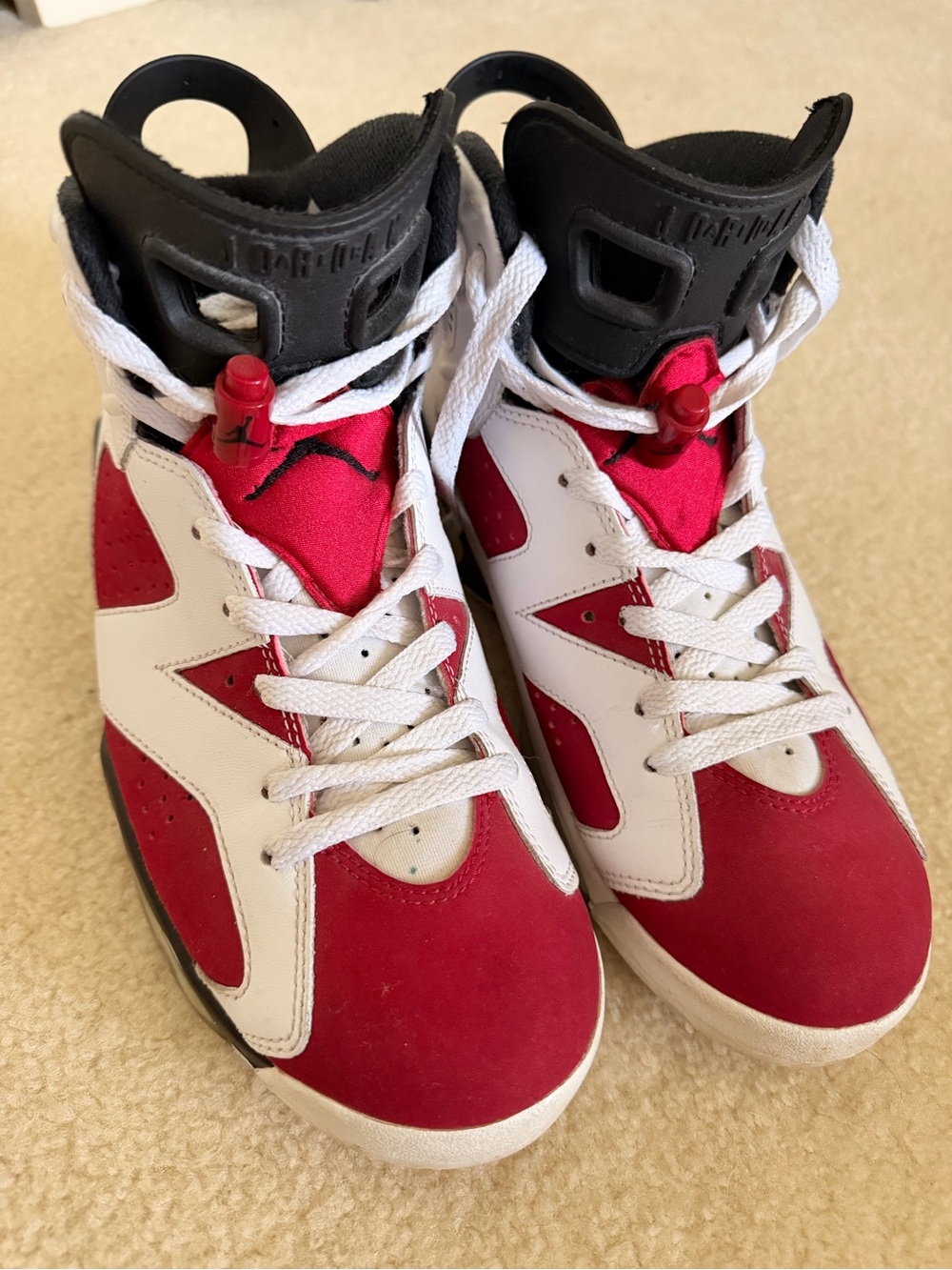 Jordan Men’s Red, White & Black High-Top Sneakers